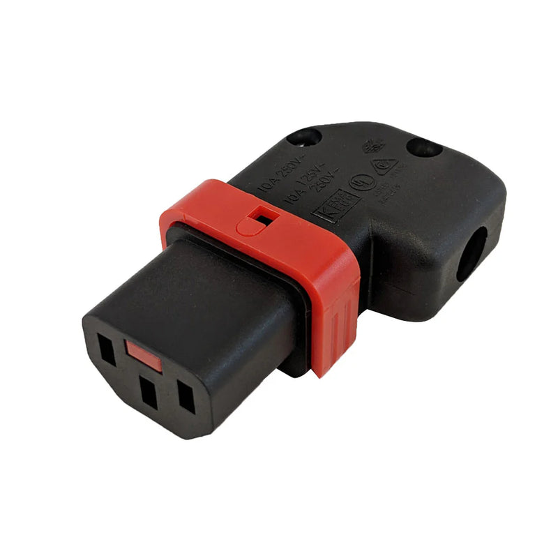 IEC Lock C13 Connector Right Angle